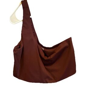 aerie OFFLINE Ribbed Tank Top in Deep Burgundy